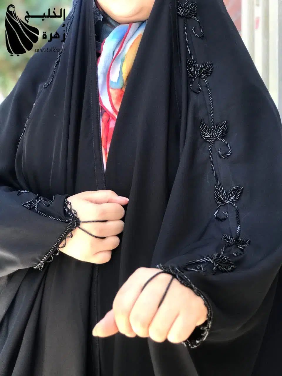 مانتوعبا جواهردوزی چادرمشکی سنتی جواهردوزی|لباس|خمینی‌شهر, |دیوار