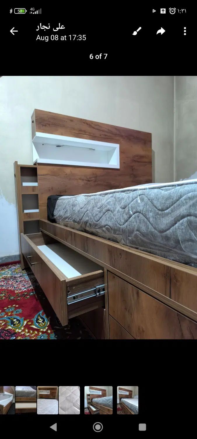 تخت تکنفره|تخت و سرویس خواب|کرج, شهرک نهال و بذر|دیوار