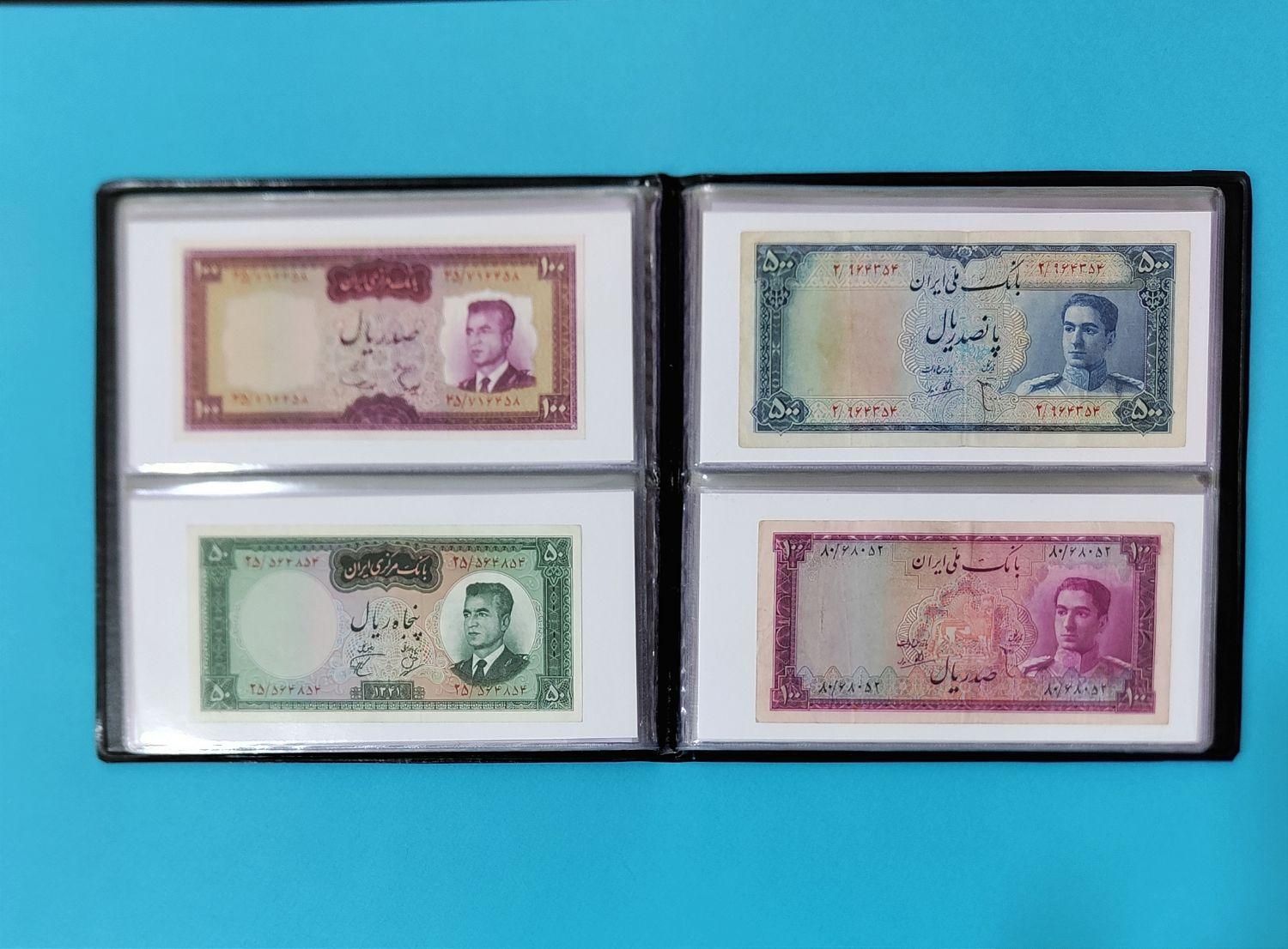 آلبوم های اسکناس 64 عددی شیروخورشید|کلکسیون سکه، تمبر، اسکناس|تهران, پونک|دیوار
