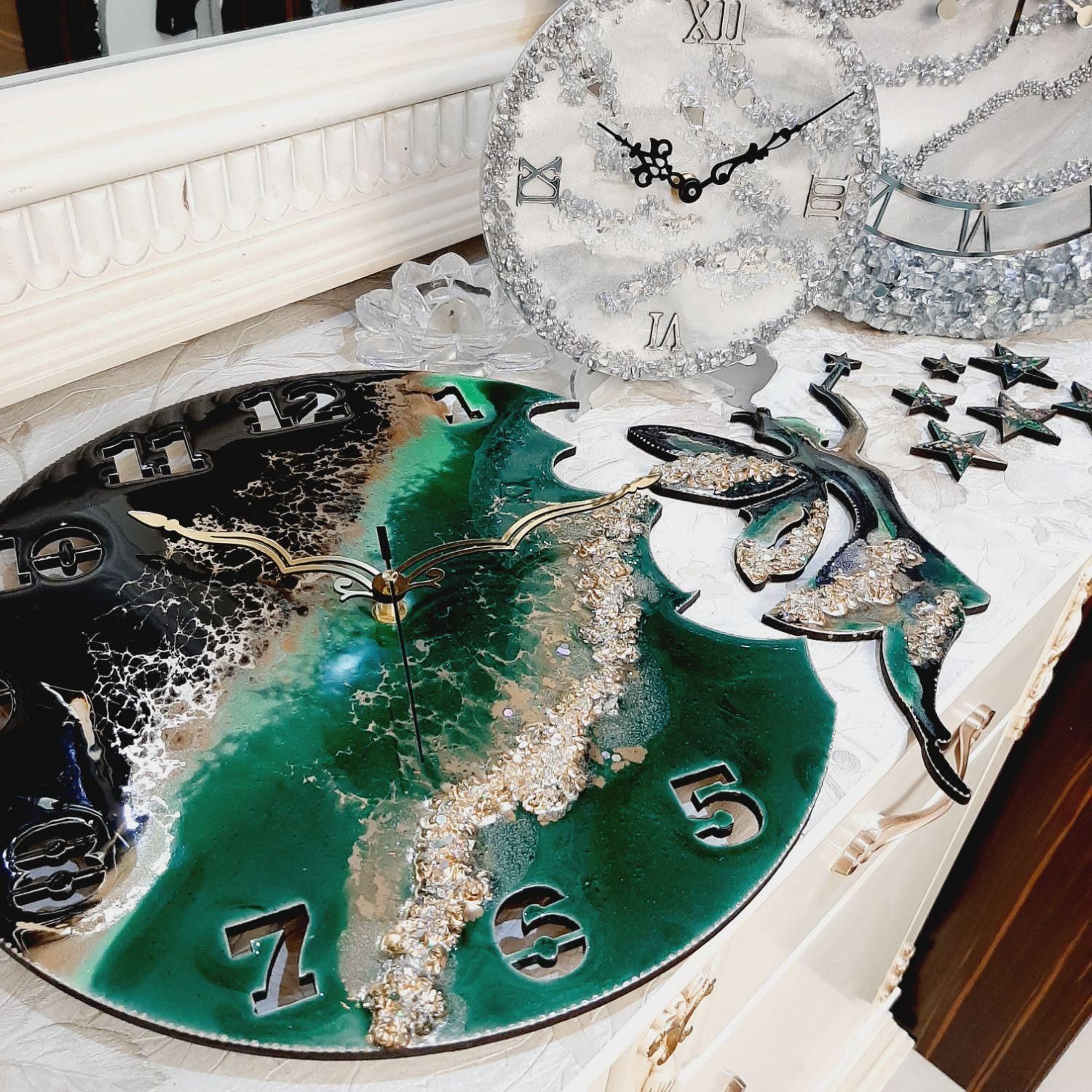 ساعت دیواری کد ۰۸ طرح سبز|ساعت دیواری و تزئینی|تهران, مجیدیه|دیوار