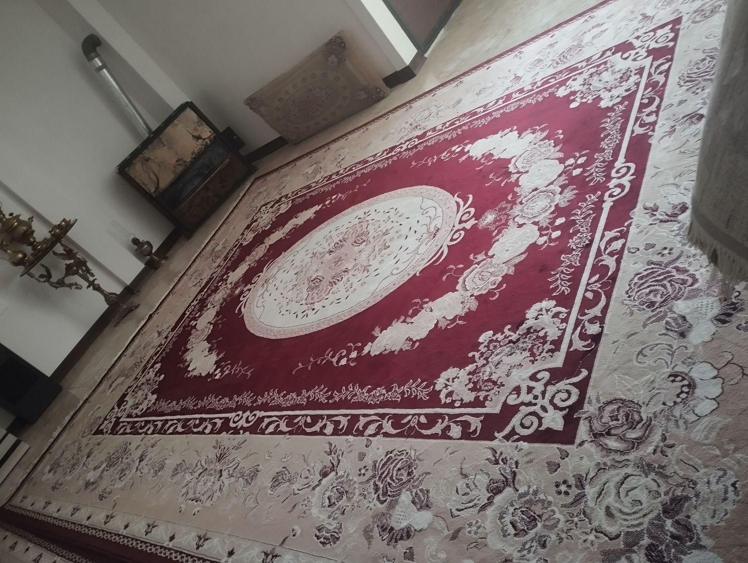 دوعدد فرش 12متری جفت بدون سوختگی و زدگی|فرش|بومهن, |دیوار