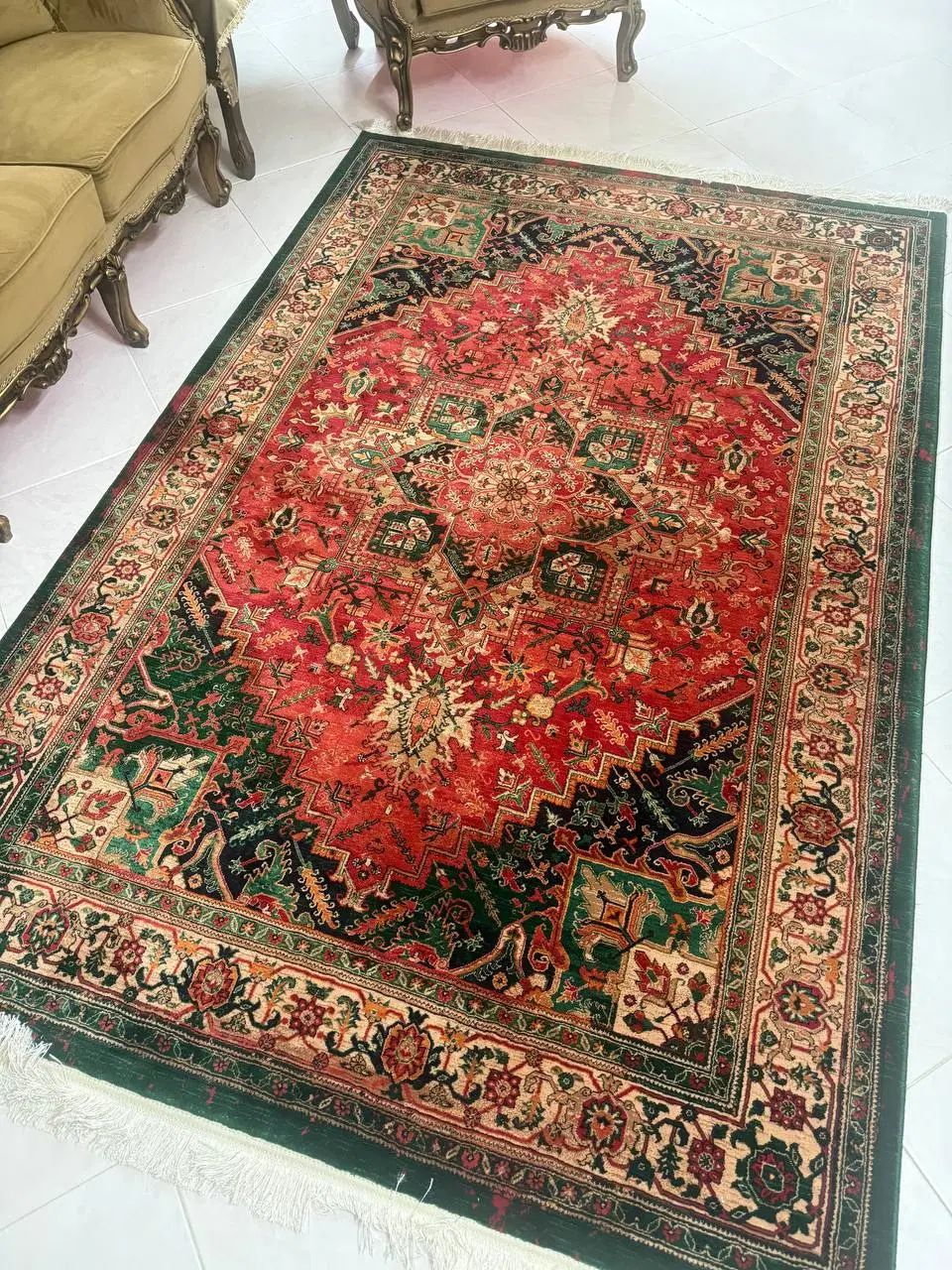 فرش سنتی زیبا|فرش|اصفهان, مهدی آباد|دیوار
