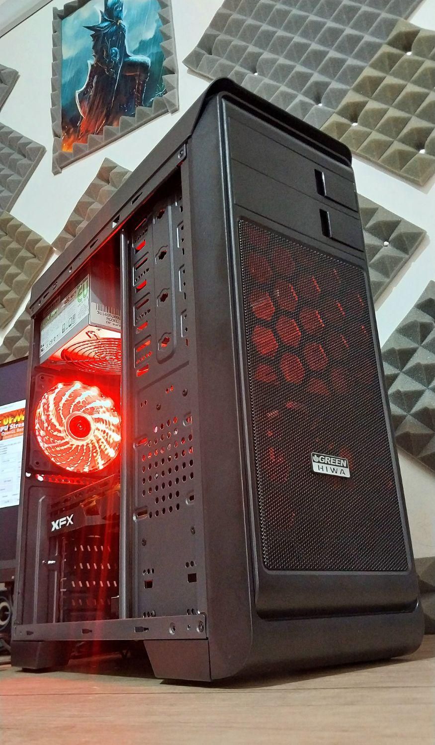کیس گیمینگ / 16گیگ رم/ RX580 8G / گیم های روز دنیا|رایانه رومیزی|قرچک, |دیوار
