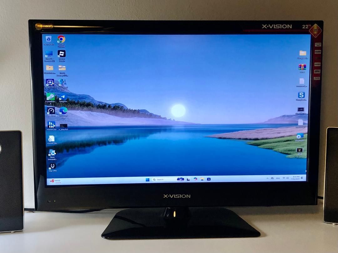 تلویزیون  مانیتور 22 اینچ xvision مدل LE-22A02|تلویزیون و پروژکتور|تهران, هفده شهریور|دیوار