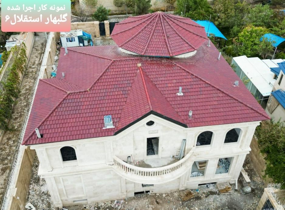 سفال طبرستان شیروانی ورق سقف شیبدار سایبان آلاچیق|خدمات پیشه و مهارت|گلبهار, شهر جدید گلبهار|دیوار