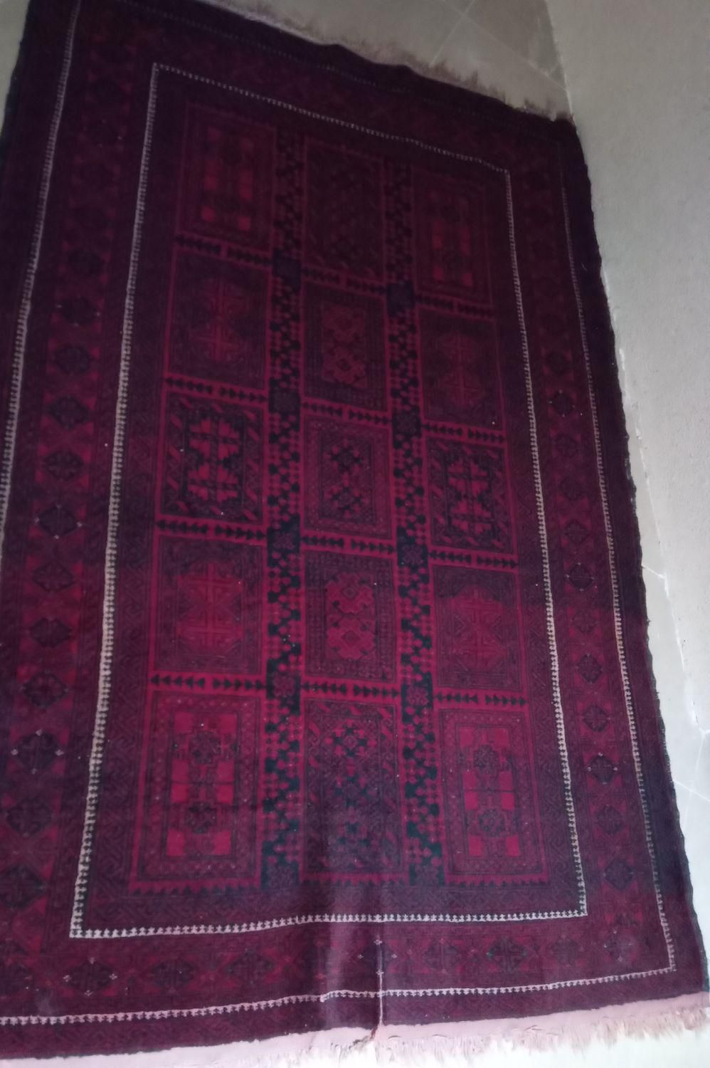 قالیچه دستباف ۱/۳۷ × ۲/۱۰ اصیل ترکمنی با طرح سنتی|فرش|سرخرود, |دیوار