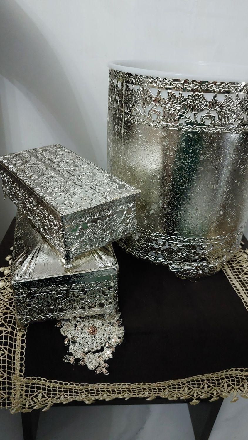 سطل و جا دستمالی جاکاردچنگال و تعدادی ارکوپال|ظروف سرو و پذیرایی|تهران, مسعودیه|دیوار