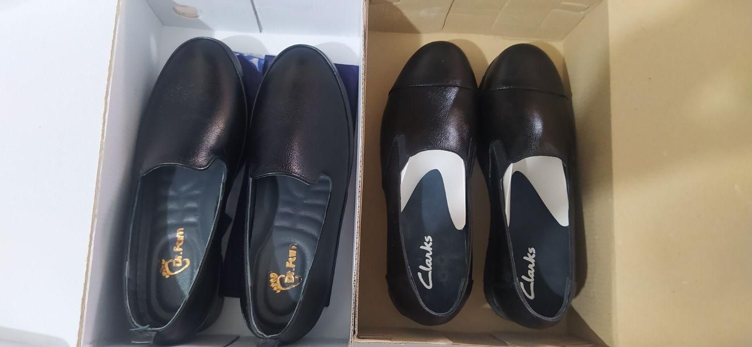 دو جفت کفش چرم طبیعی زنانه سایز 39|کیف، کفش، کمربند|آباده, |دیوار