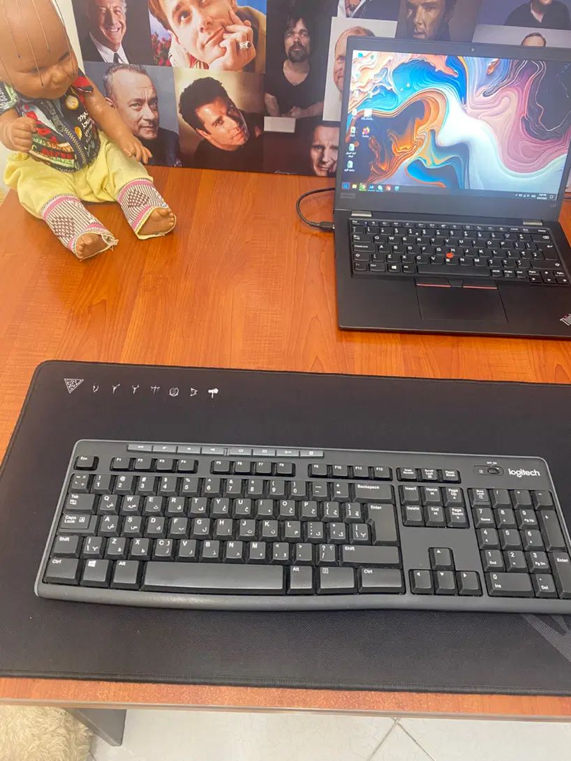کیبورد لاجیتک logitech k270|قطعات و لوازم جانبی رایانه|تهران, چوب تراش|دیوار