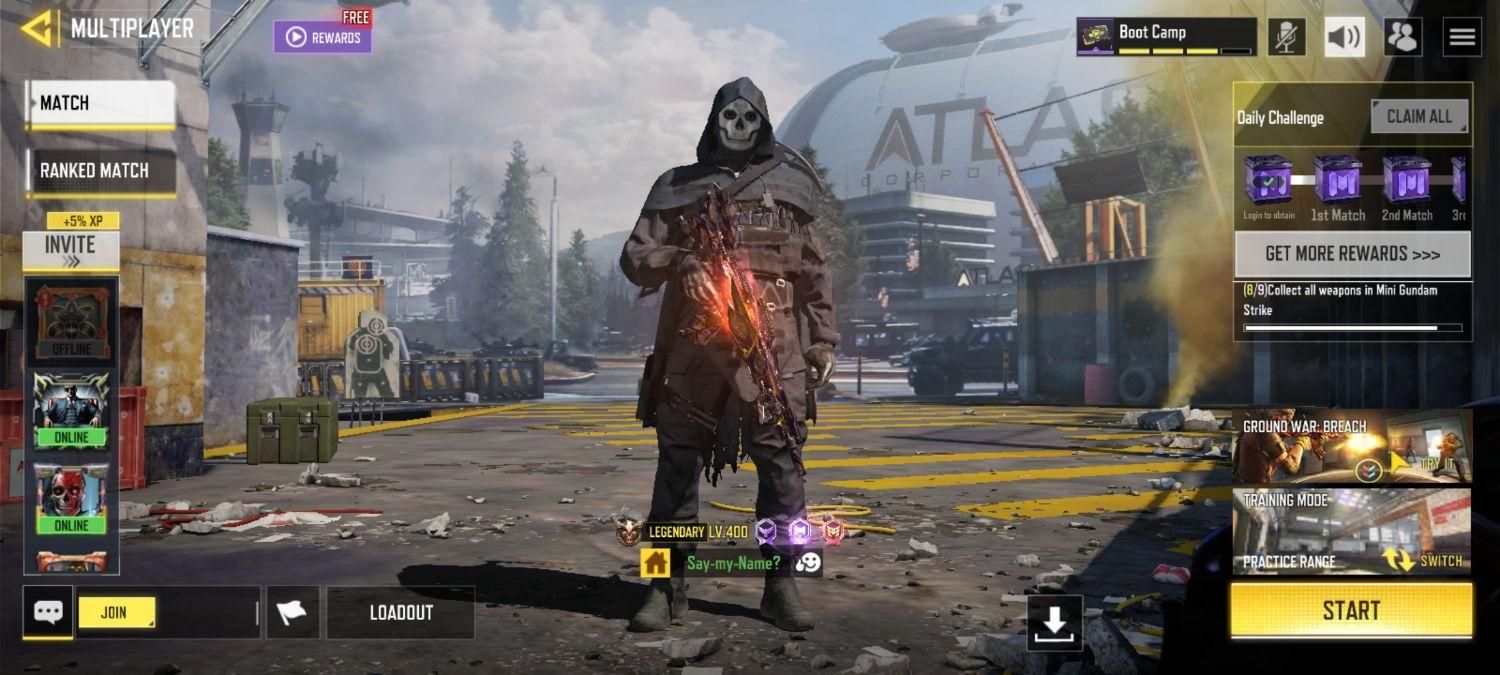 اکانت کالاف موبایل گان متیک و گوست متیک|کنسول، بازی ویدئویی و آنلاین|بیرجند, |دیوار