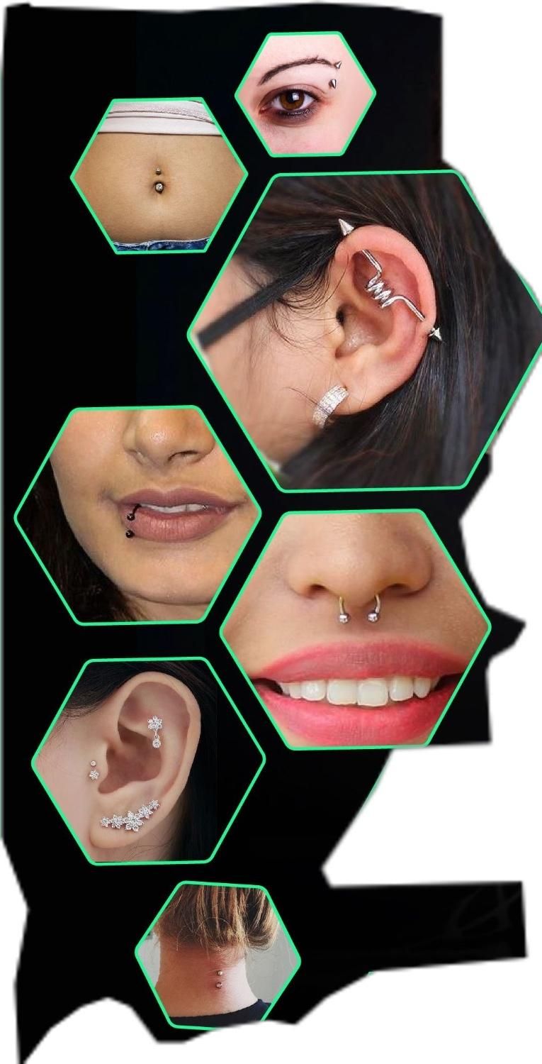 مدل بدون چهره برای پیرسینگ صورت و بدن|خدمات آرایشگری و زیبایی|مشهد, کوثر|دیوار