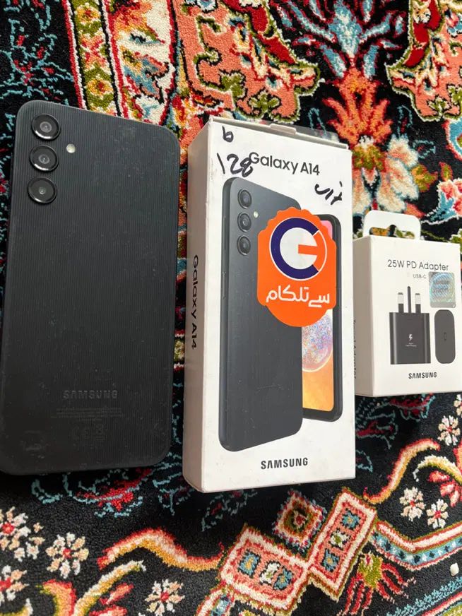 گوشی سامسونگ Galaxy A14 حافظه ۱۲۸ رم ۶ همراه شارژر|موبایل|تهران, مشیریه|دیوار