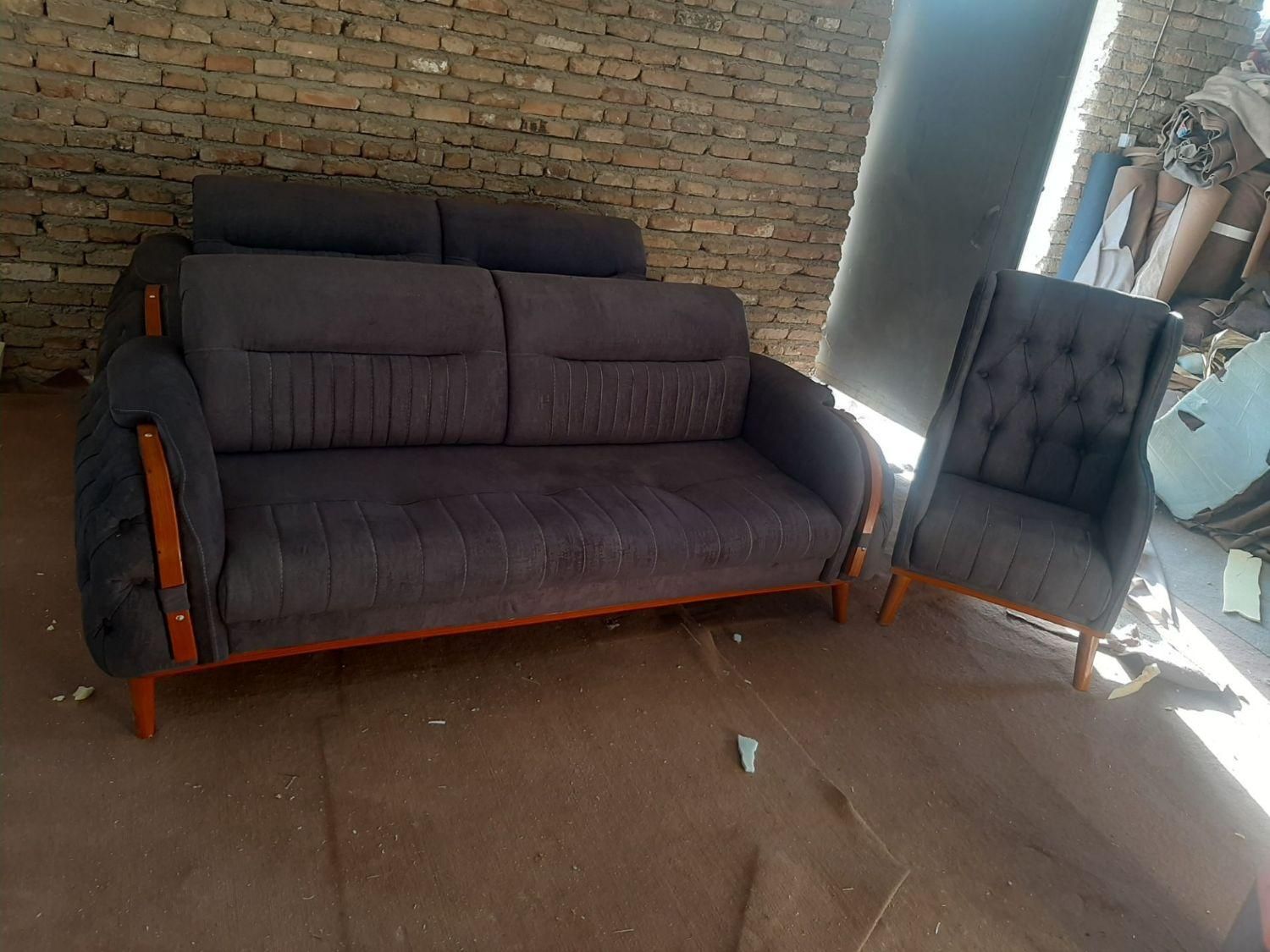 مبل با ستون اسکلت تمام چوب|مبلمان خانگی و میز عسلی|ارومیه, |دیوار