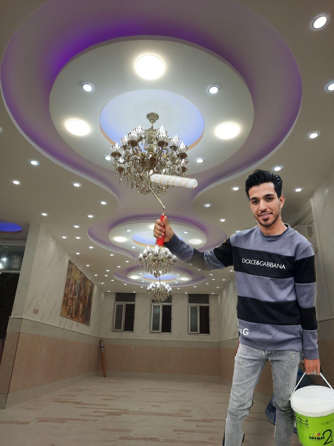 فوق تخصص نقاشی و رنگکاری ساختمان|خدمات پیشه و مهارت|قم, نیروگاه|دیوار