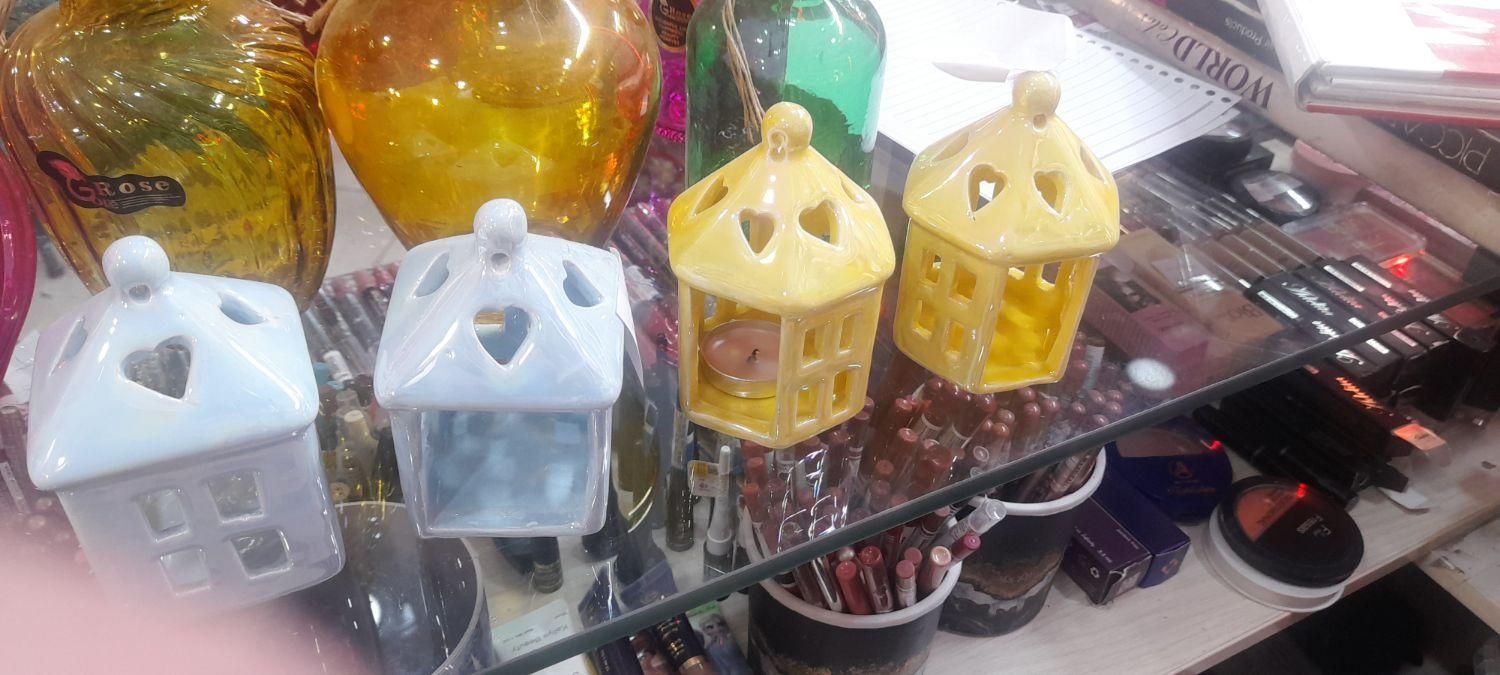 گلدان دکوری کافی شاپی و جای شمع وارمر|صنایع دستی و سایر لوازم تزئینی|کرج, گوهردشت|دیوار