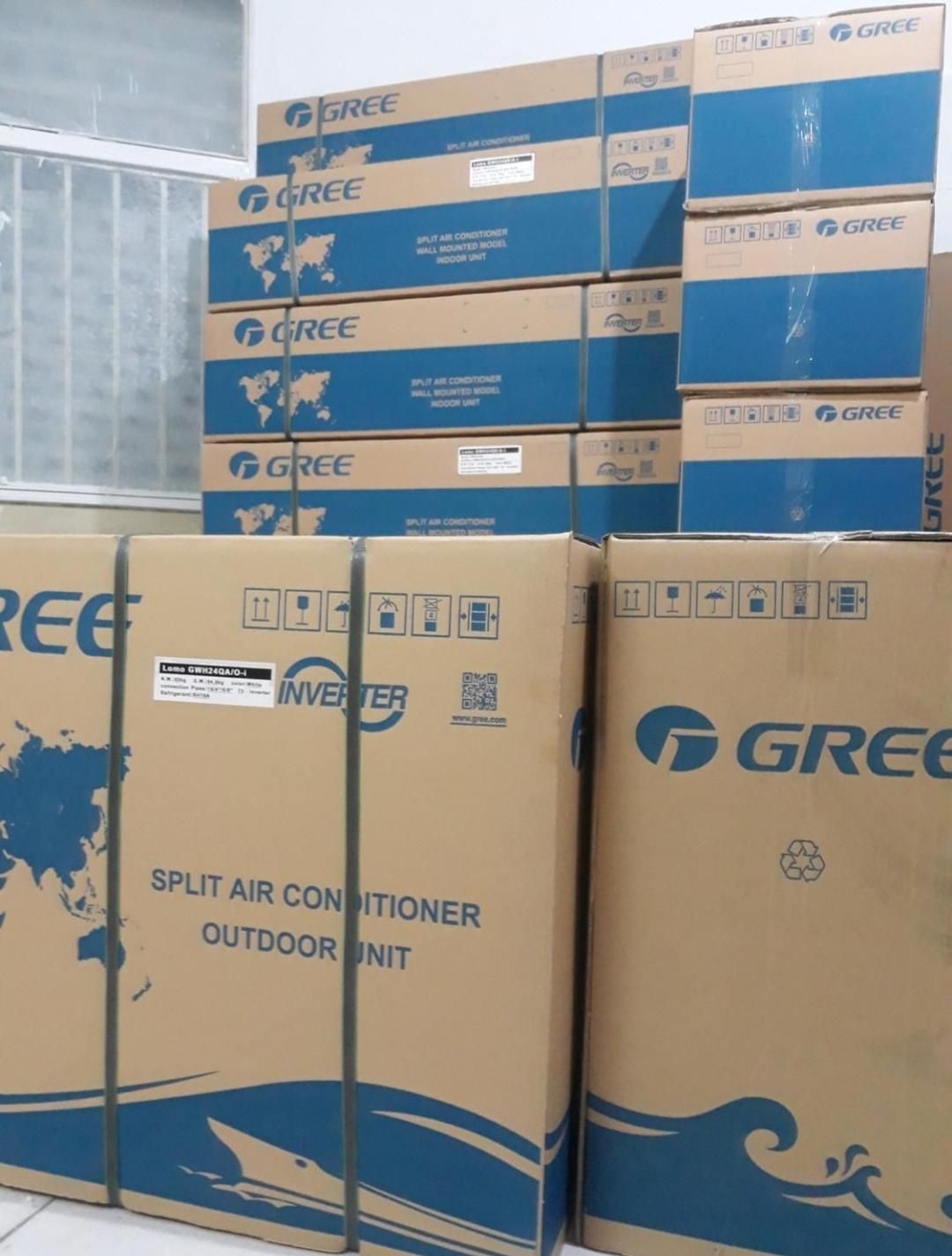 کولر گازی گری GREE ظرفیت 12000 18000 24000|کولر گازی و فن‌کوئل|تهران, زعفرانیه|دیوار