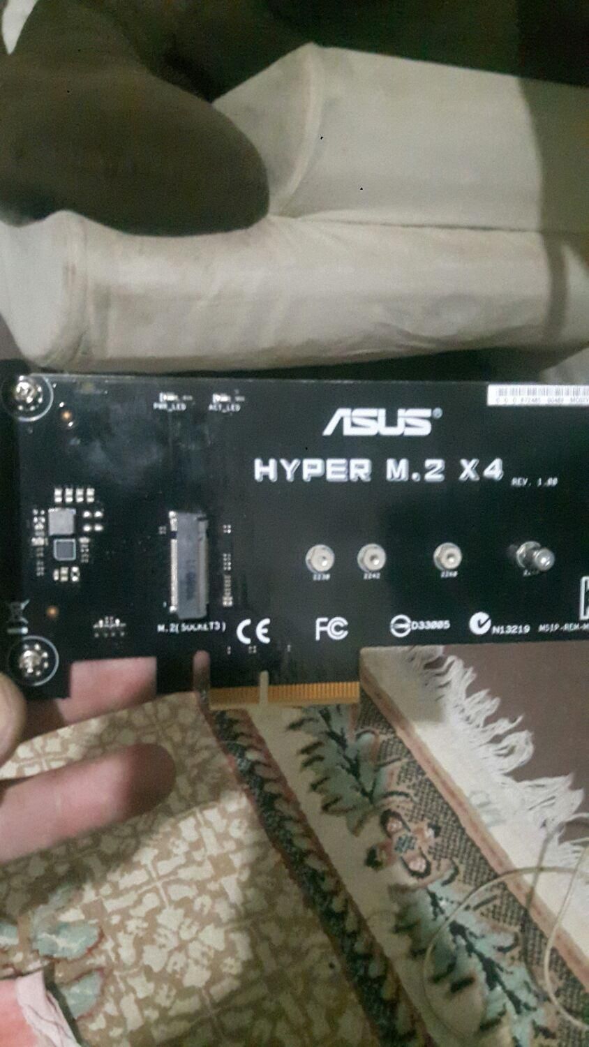 ASUSACCeSSOry Hyper M.2X4کارت مبدل|قطعات و لوازم جانبی رایانه|تهران, دولتخواه|دیوار