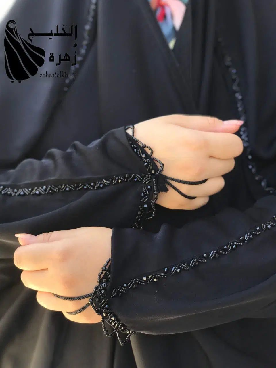 مانتوعبا جواهردوزی چادرمشکی سنتی جواهردوزی|لباس|خمینی‌شهر, |دیوار