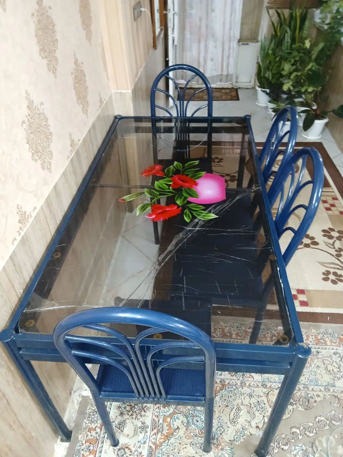 میز نهار خوری ۶نفره همراه با۶صندلی|میز و صندلی غذاخوری|مشهد, ثامن|دیوار