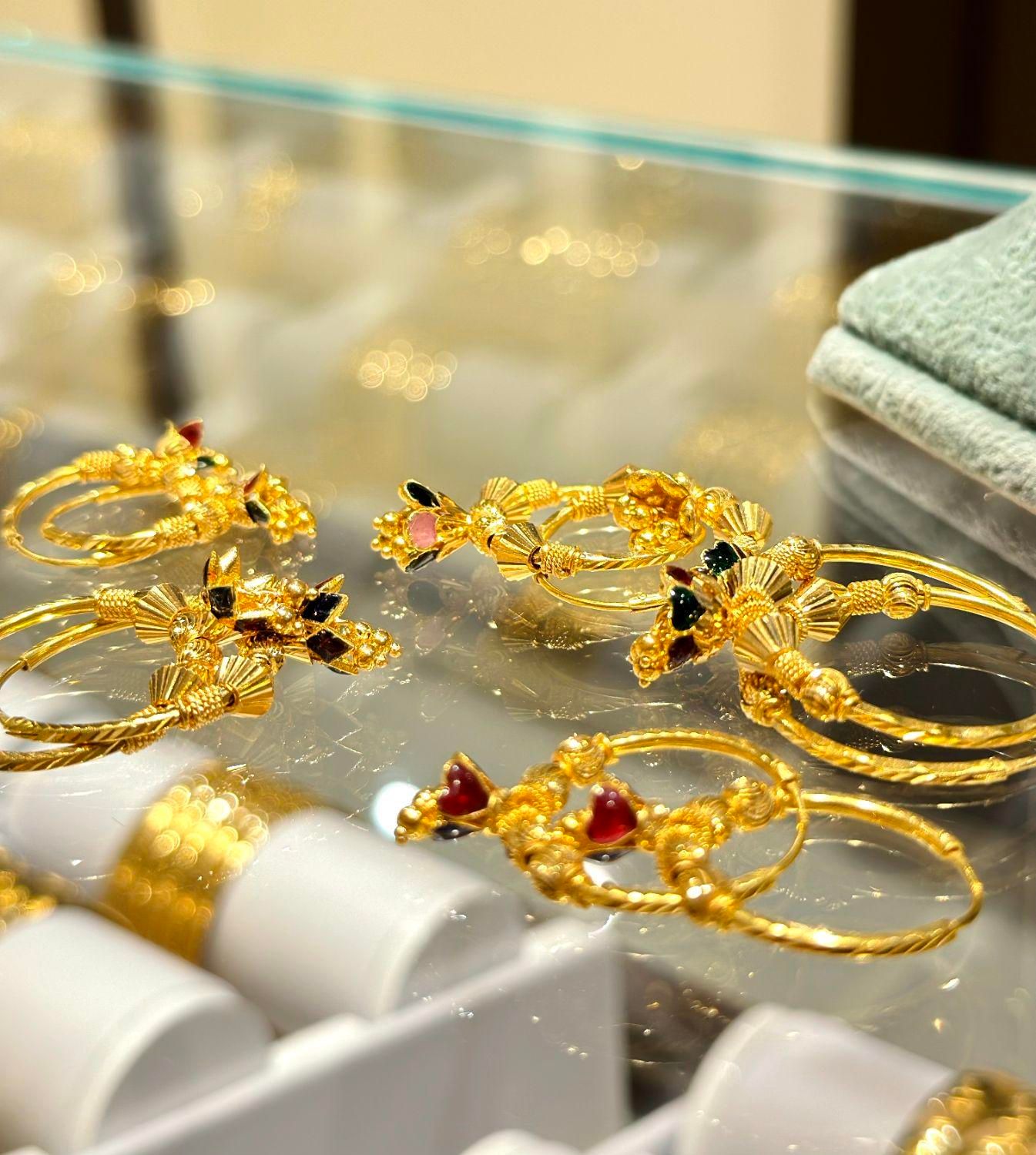 گوشواره هندی طلا|جواهرات|بندرعباس, |دیوار