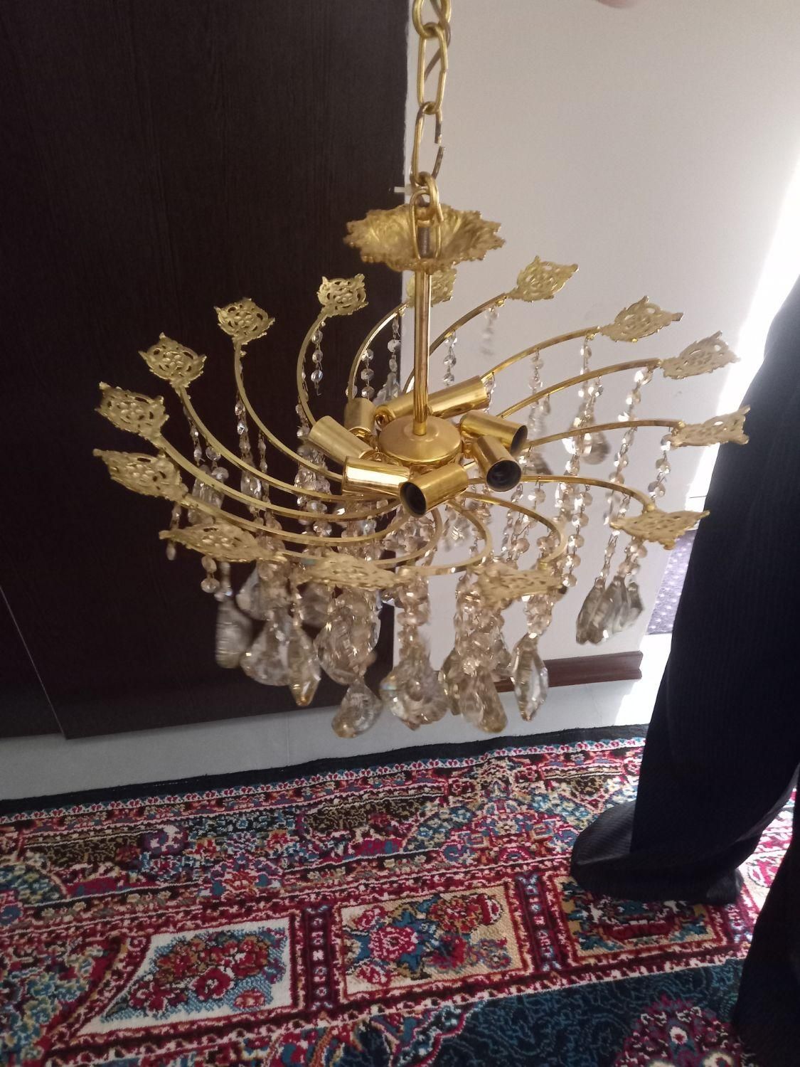 لوستر ۸ شاخه مدل انگوری|لوستر و چراغ آویز|کرج, شهر جدید اندیشه|دیوار