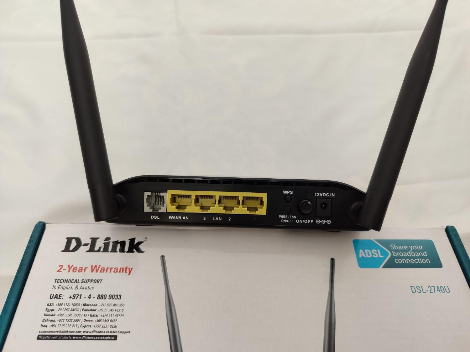 مودم مشکی D-Link مدل DSL-2740U|مودم و تجهیزات شبکه|آذرشهر, |دیوار