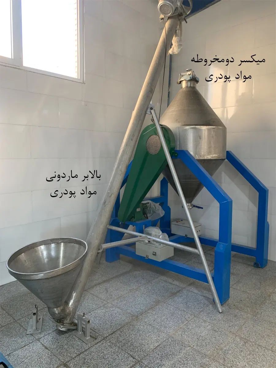 همزن ۶۰۰ لیتری و بالابر ماردونی تمام استیل|ماشین‌آلات صنعتی|قرچک, ولی آباد|دیوار