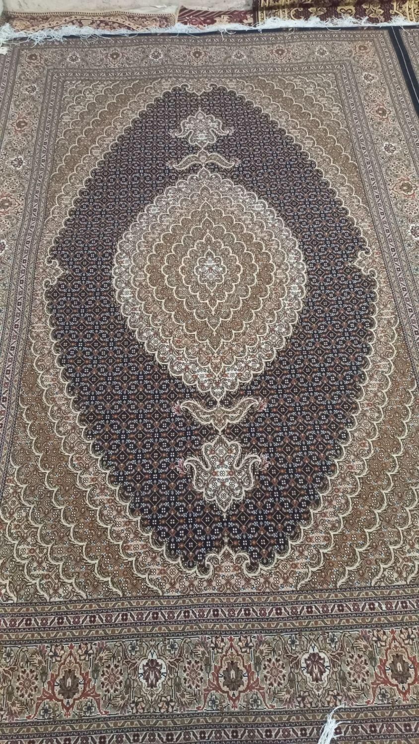 فرش دستباف ماهی هراندازه ۱۲متری سرمه ای|فرش|اردبیل, |دیوار