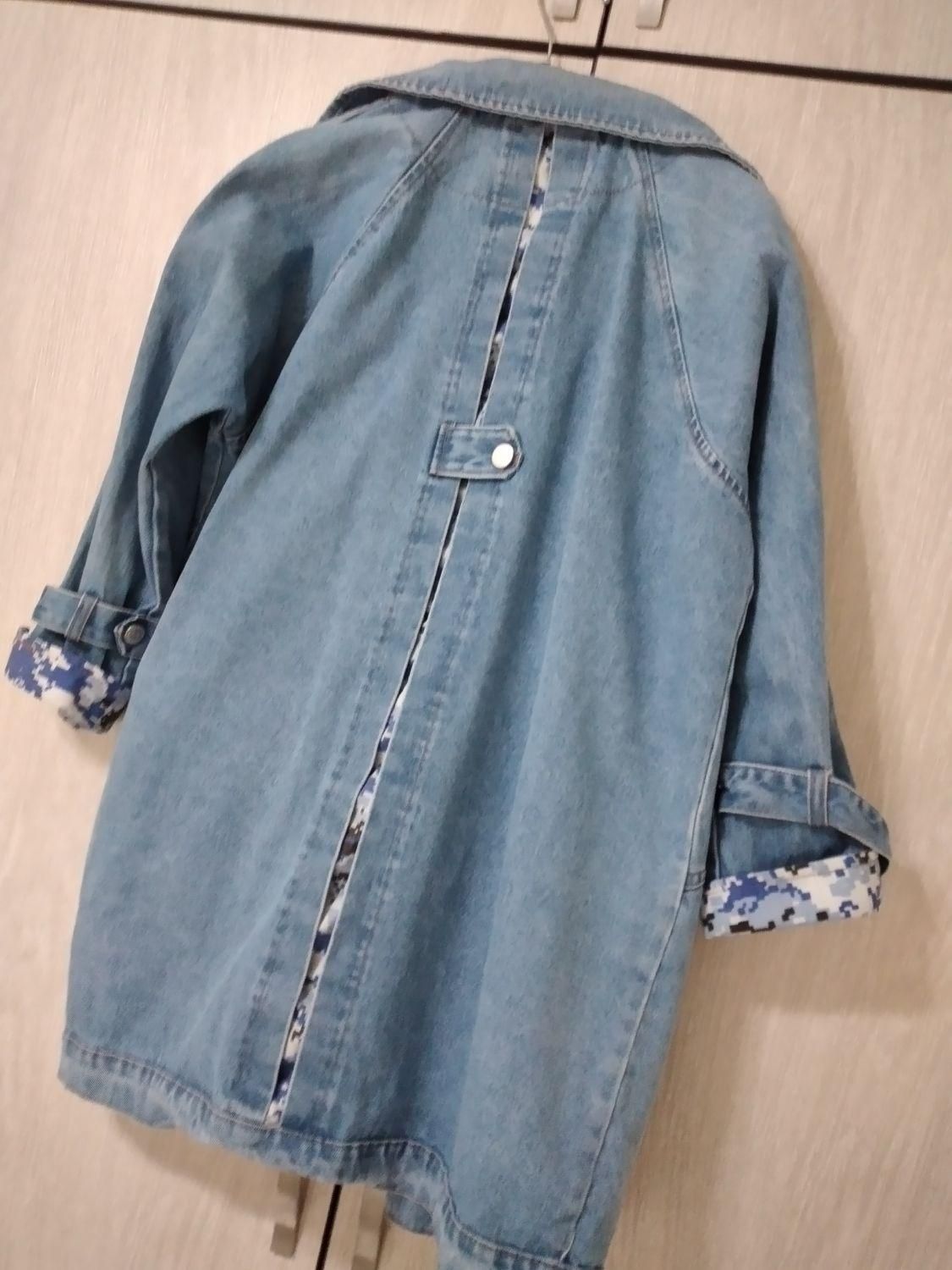 مانتو ‌جین اصل سنگین گرم بالا|لباس|ری, ظهیرآباد|دیوار