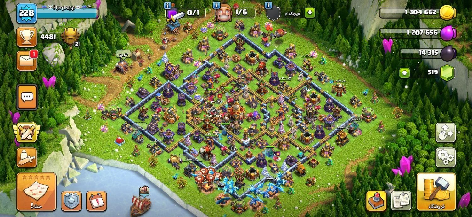 Account Clash Of Clans Th16 MAX|کنسول، بازی ویدئویی و آنلاین|تهران, میدان انقلاب|دیوار