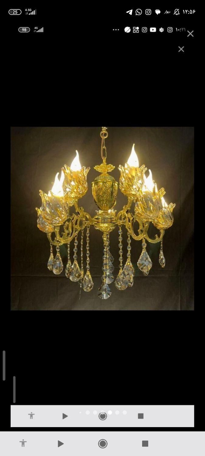 لوستر برنز کارخانه|لوستر و چراغ آویز|تبریز, |دیوار