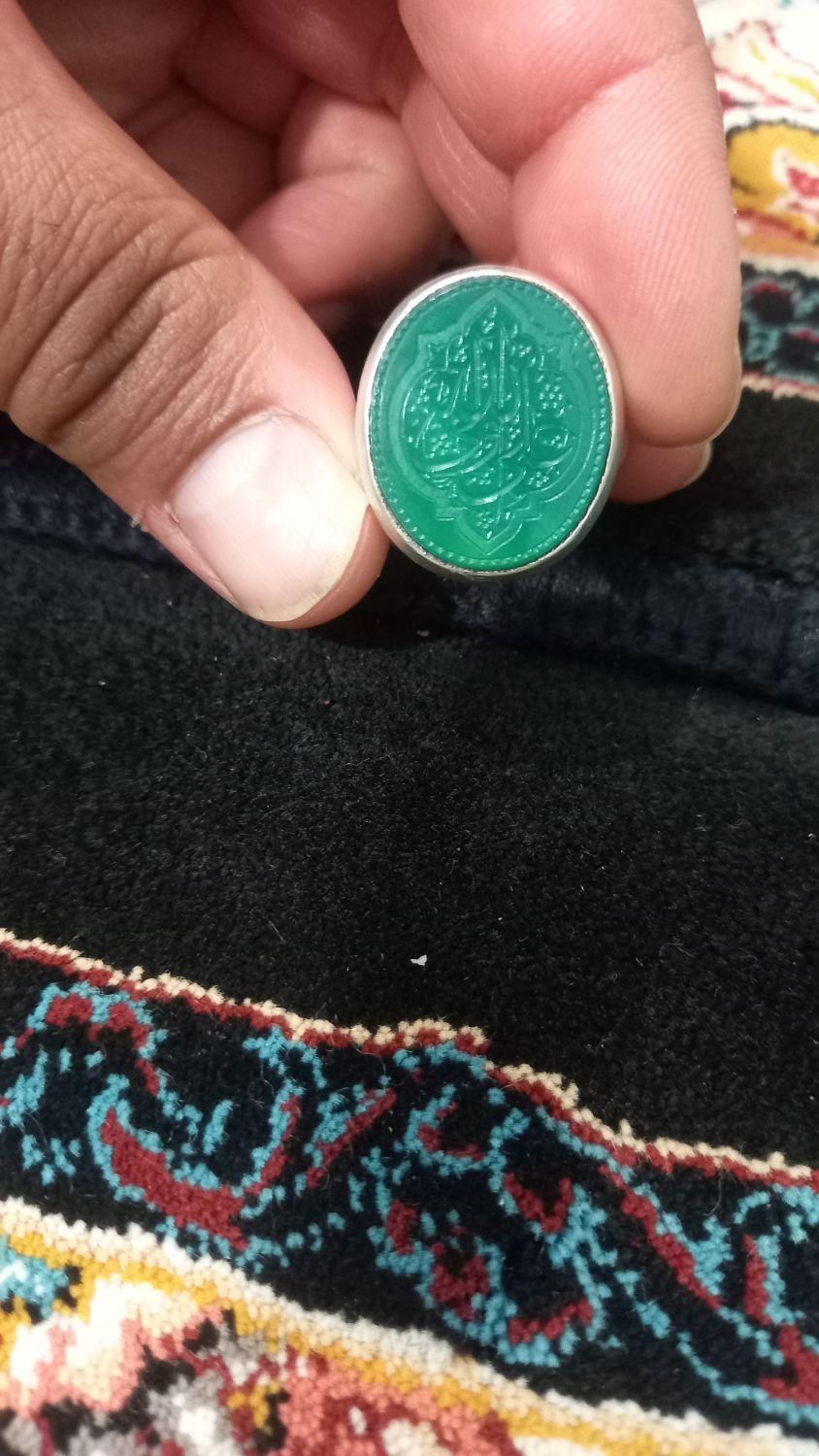 انگشترعقیق سبز|جواهرات|کرج, ملک‌آباد|دیوار
