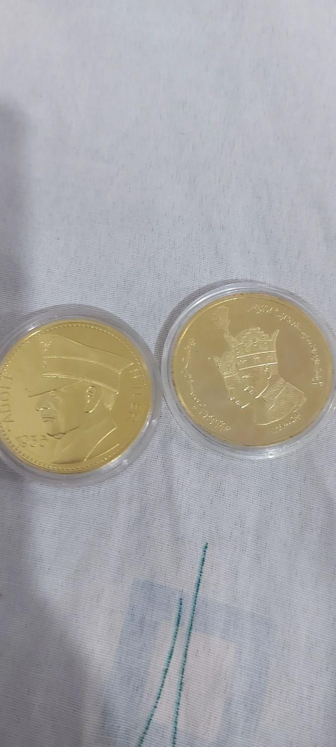 دوعدد سکه شاهی آب طلا فروشی|بدلیجات|رفسنجان, |دیوار