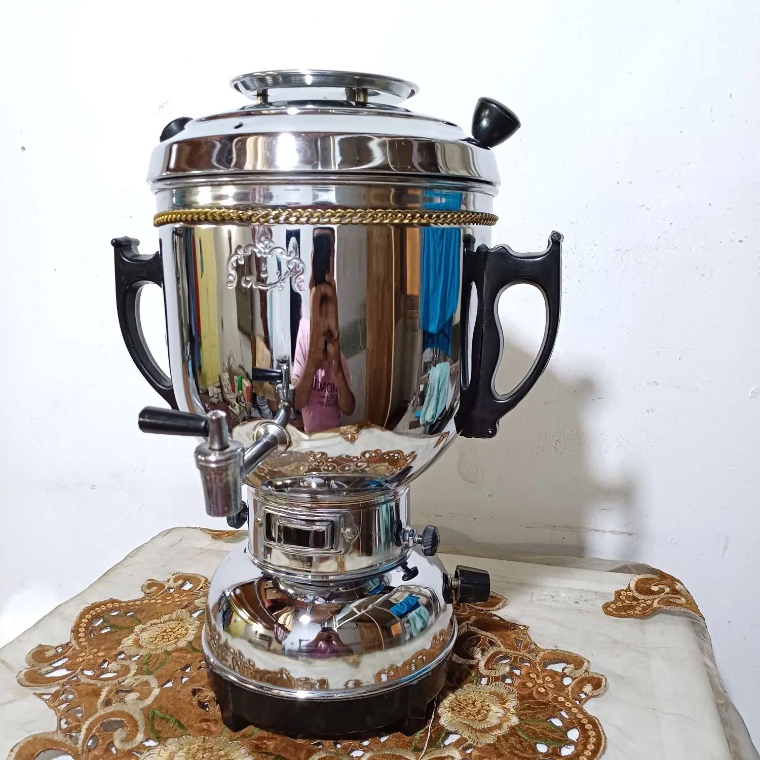 سماور گازی ۶لیتری گلستان نو استفاده نشده|سماور، چای‌ساز، قهوه‌ساز|تهران, هاشمی|دیوار