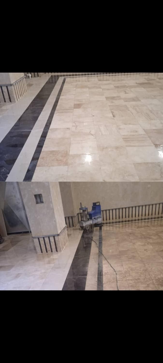 کفسابی سنگ موزاییک پارکینگ|خدمات نظافت|گرگان, |دیوار