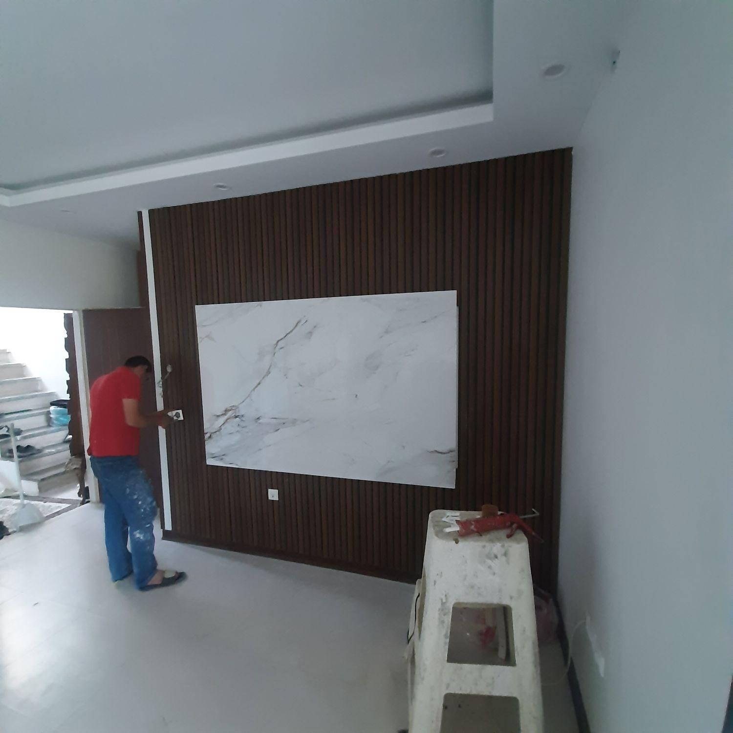 نصب و نصاب قرنیز برچسب کابینت ماربل شیت کاغذ ترمو|خدمات پیشه و مهارت|فردیس, فردیس|دیوار