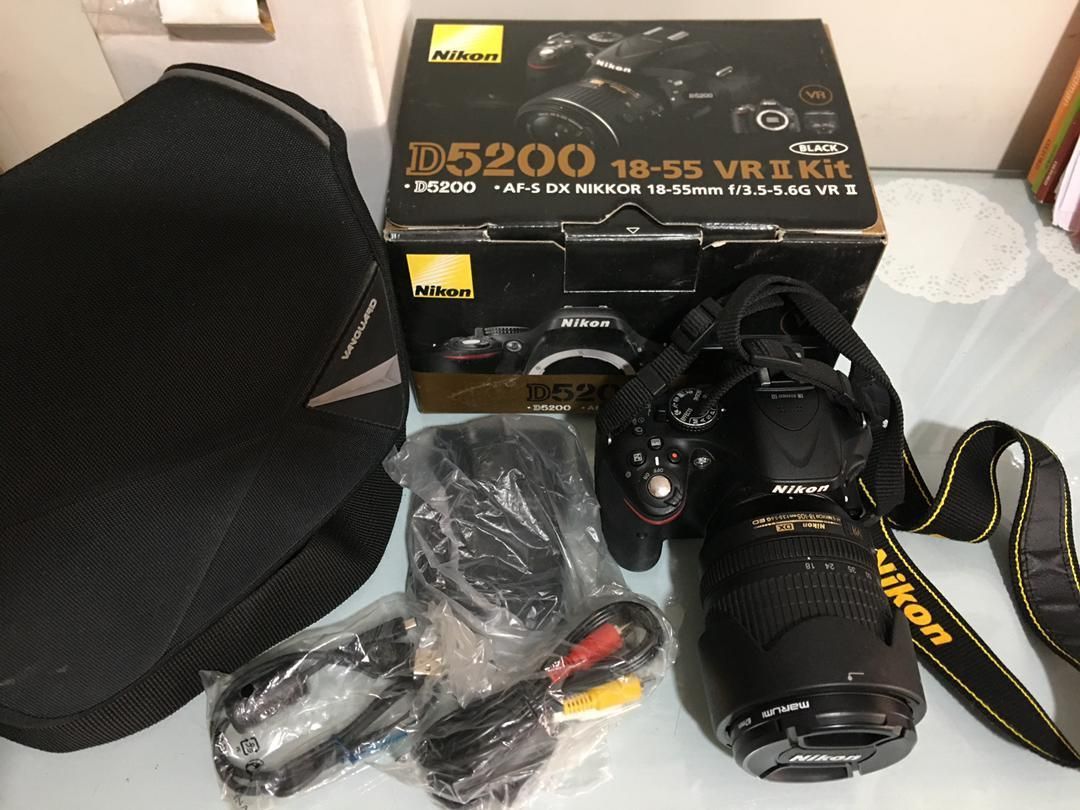 دوربین حرفه ای nikon 5200d فروشی|دوربین عکاسی و فیلم‌برداری|چابهار, |دیوار