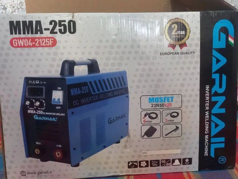 دستگاه جوش اینورتر 250 آمپر GARNAIL نو با گارانتی|ابزارآلات|ورامین, ورامین|دیوار