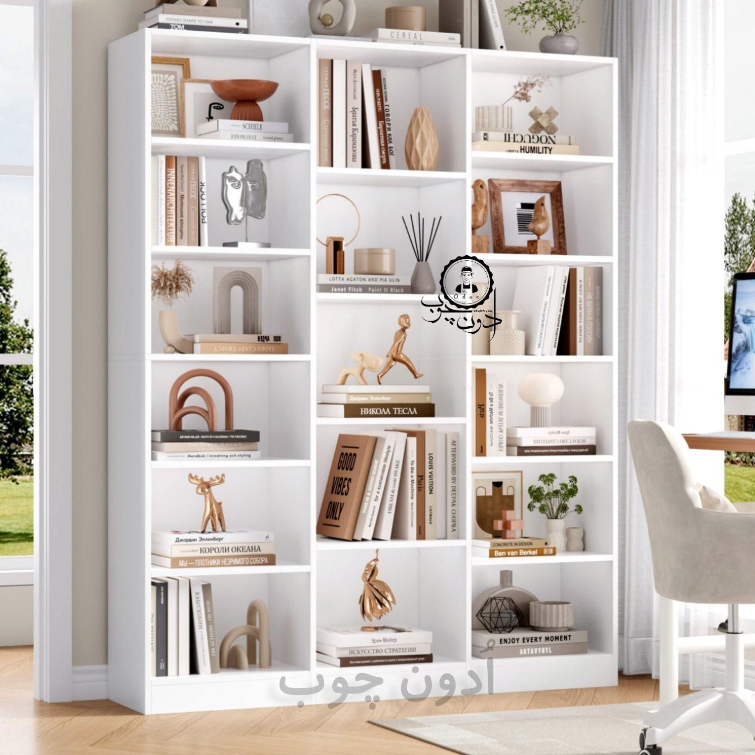 کتابخانه و قفسه کتاب مدل کیوان|کتابخانه، شلف، قفسه‌های دیواری|تبریز, |دیوار