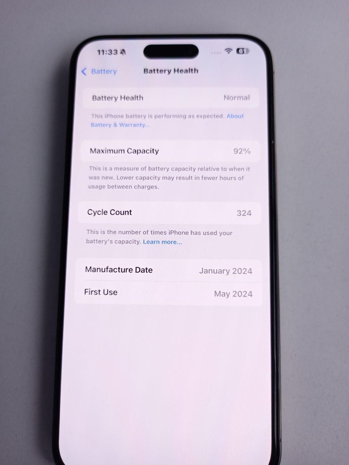 iPhone 15 Pro مکس 256|موبایل|قم, چهار مردان|دیوار