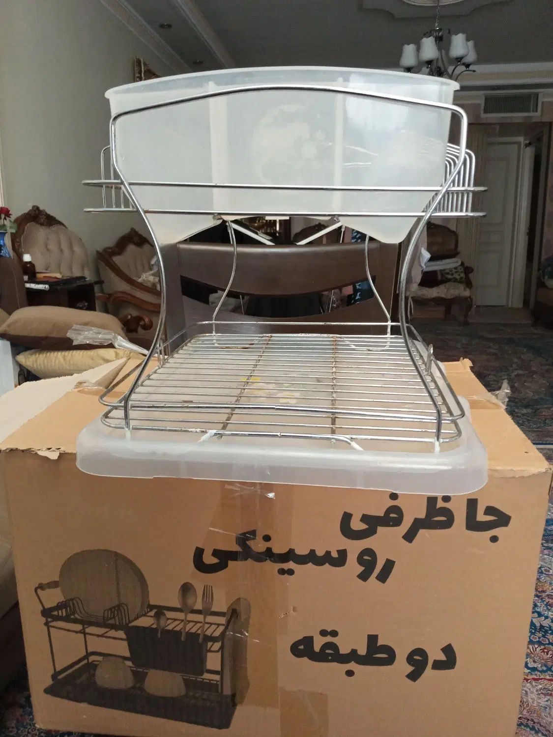 جاظرفی دوطبقه دارای جای قاشق چنگال ..کار اشپزخانه|آب‌چکان و نظم‌دهنده ظروف|تهران, توحید|دیوار