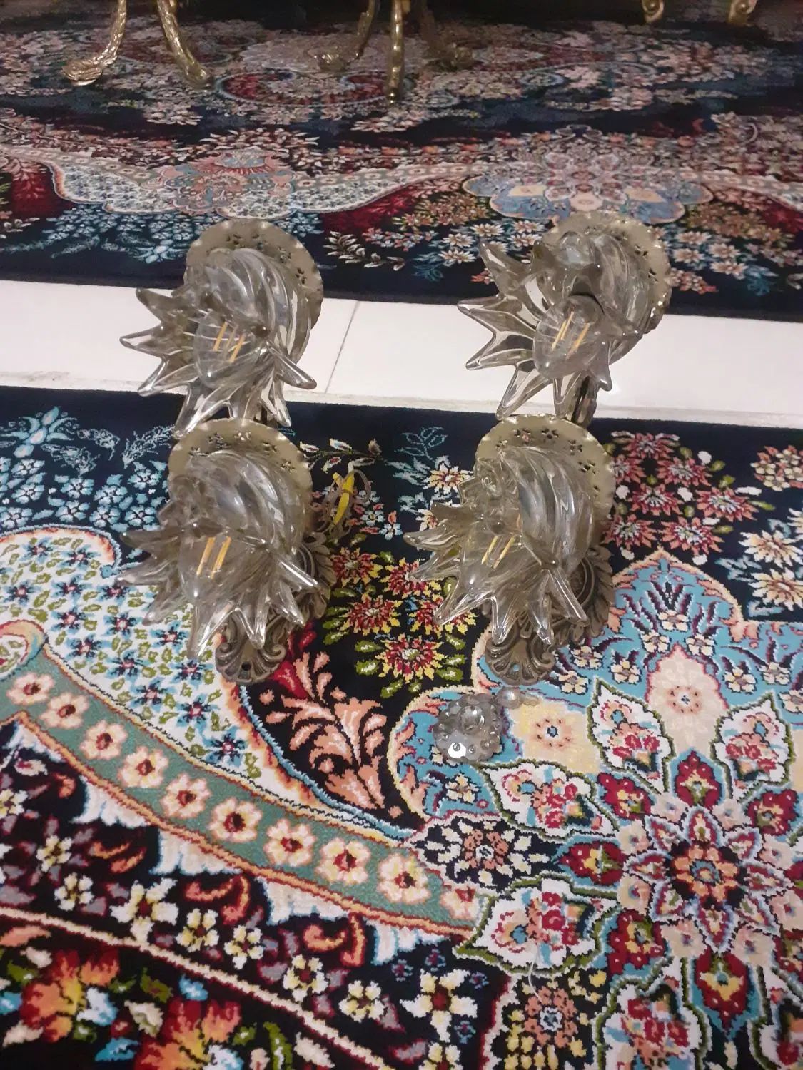 دیوارکوب برنز|لوستر و چراغ آویز|کرج, باغستان|دیوار