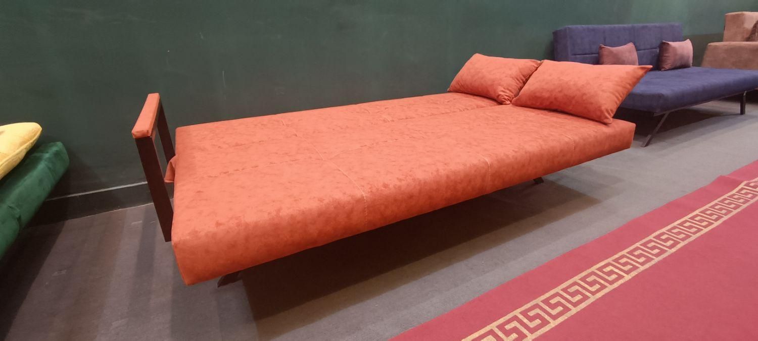 مبل راحتی تخت خواب شو تختخوابشو چرم|مبلمان خانگی و میز عسلی|مشهد, گلبرگ شمالی|دیوار