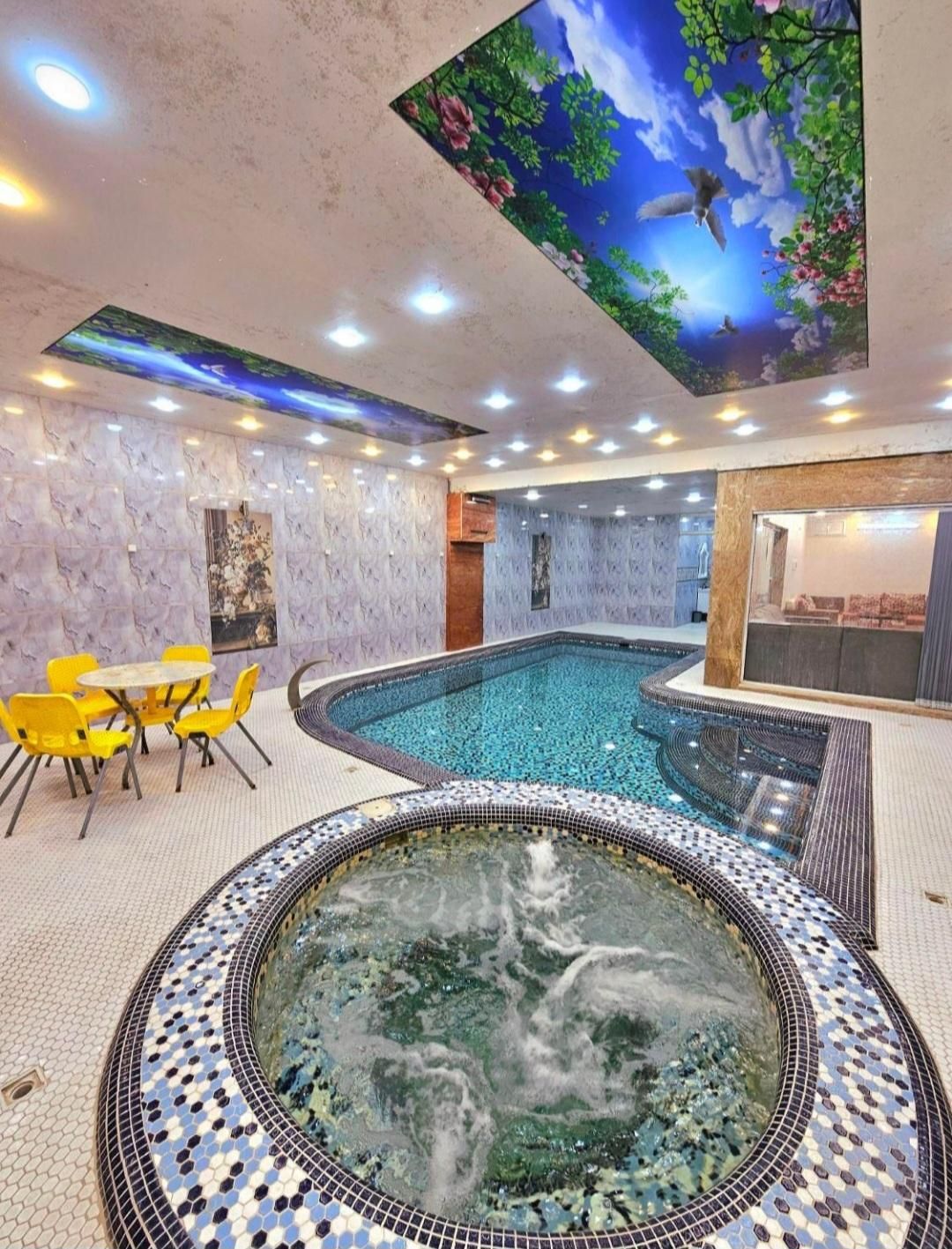 اجاره استخر ابگرم و جکوزی بیلیارد کفتراباد|اجارهٔ کوتاهمدت ویلا و باغ|مبارکه, |دیوار