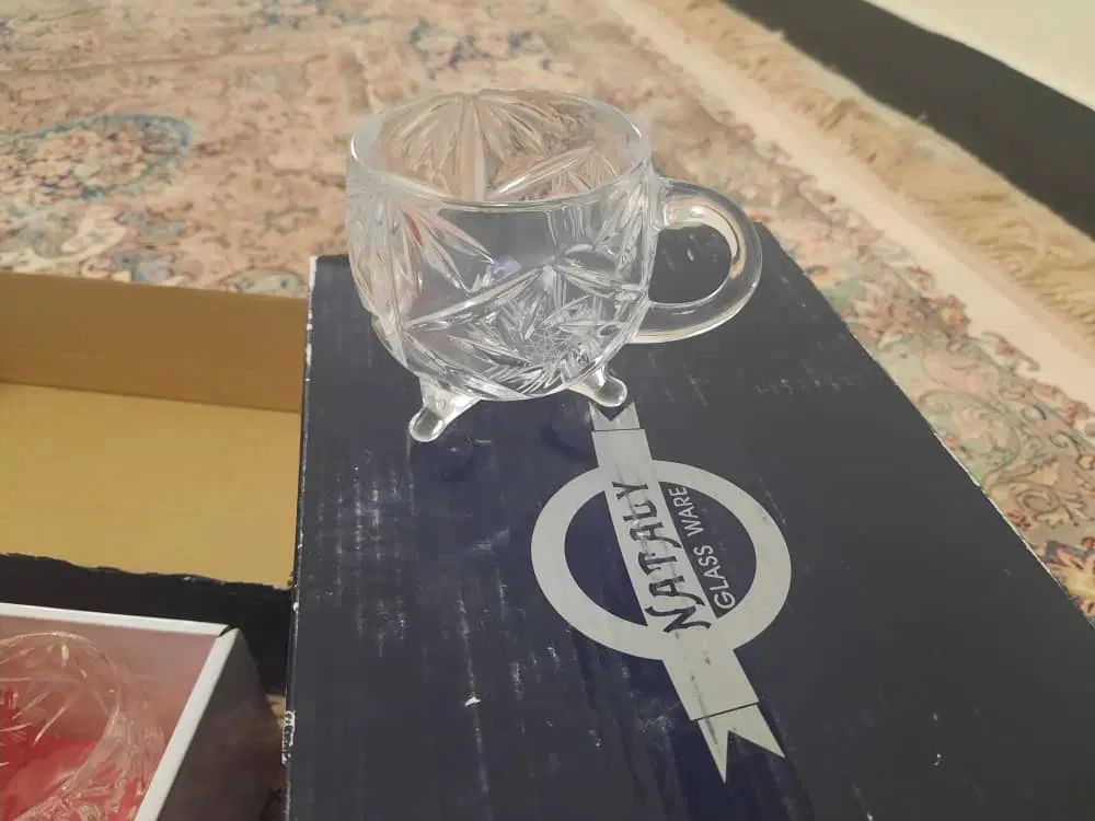 فنجان کریستال خورشیدی. قوری بزرگ برند دالتون|ظروف سرو و پذیرایی|تهران, جنت‌آباد مرکزی|دیوار
