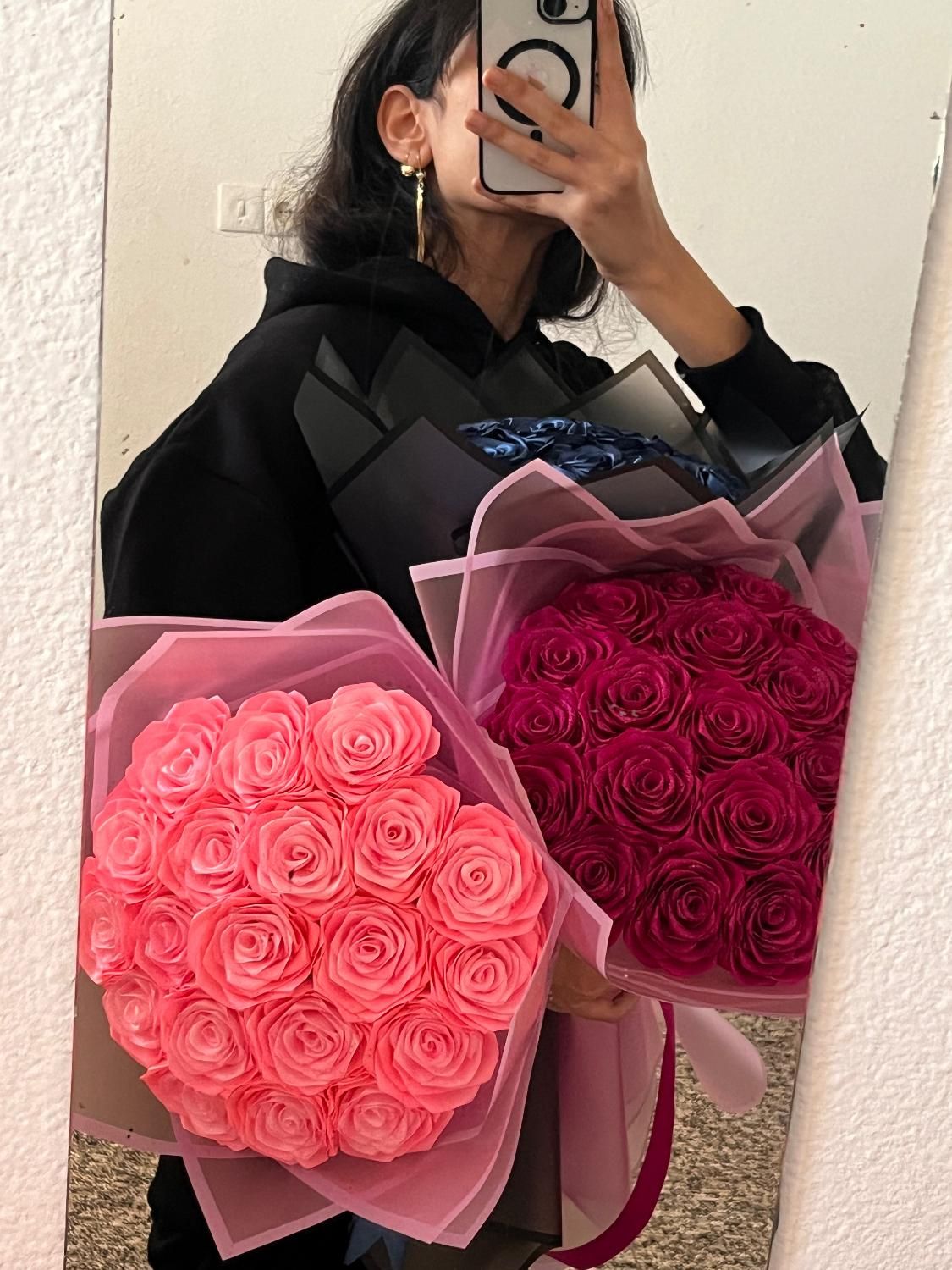 رز روبانی و پروانه جاودان|گل مصنوعی|برازجان, |دیوار