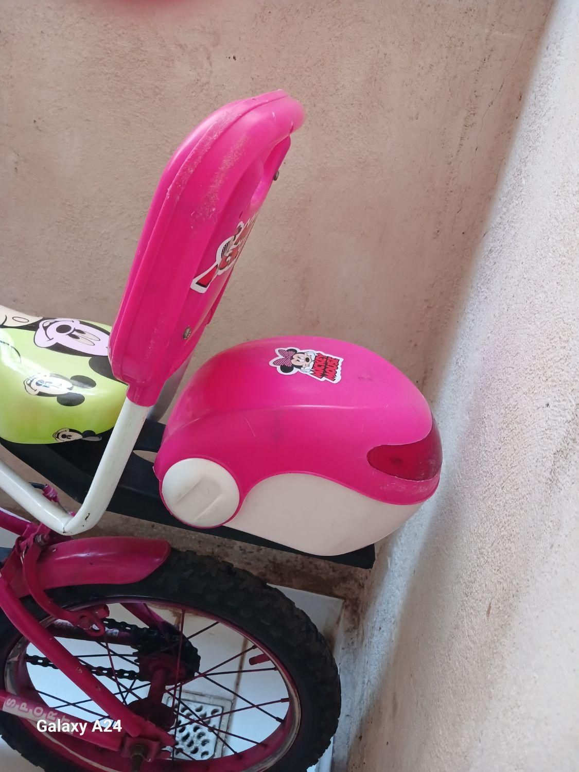 دوچرخه دخترانه صورتی سایز ۱۶|دوچرخه، اسکیت، اسکوتر|نسیم‌شهر, |دیوار