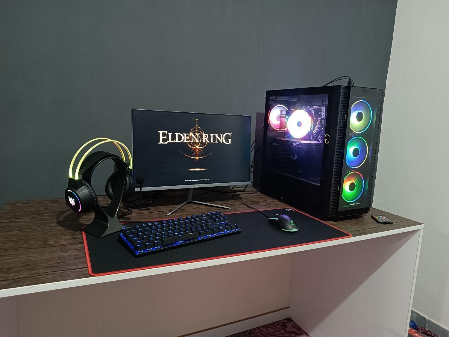 کیس گیمینگ به همراه ستاپ کامل گیمینگ rgb|رایانه رومیزی|جم, |دیوار