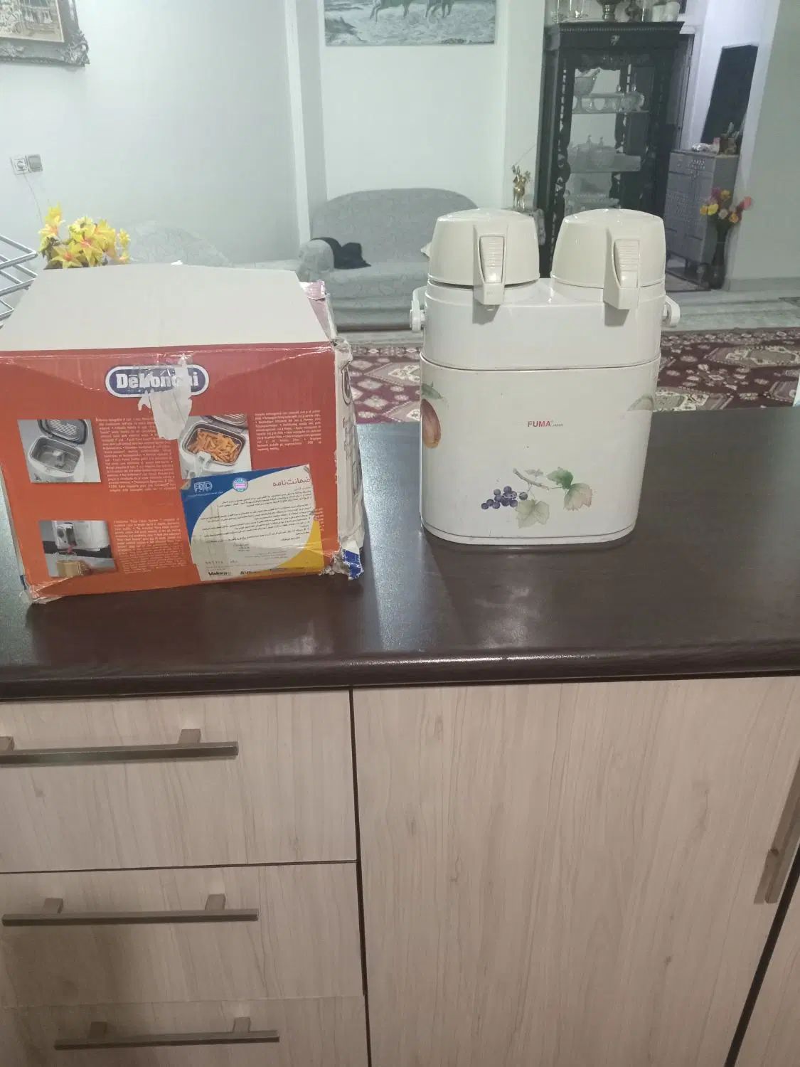 فلاکس دوقلو قدیمی شیشه خور|سماور، چای‌ساز، قهوه‌ساز|کرج, حیدرآباد|دیوار