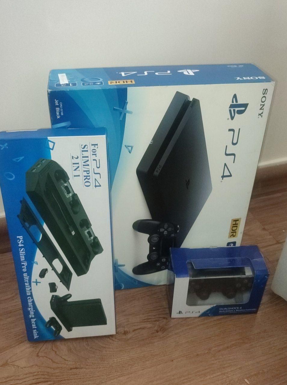 PS4 slim دو دسته ۱ ترابایت|کنسول، بازی ویدئویی و آنلاین|تهران, کوی فردوس|دیوار